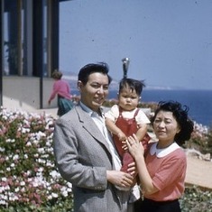 Ruby and Harold with their first child, Eric, August 1956
