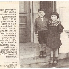 Ruby and Glenn in another newspaper