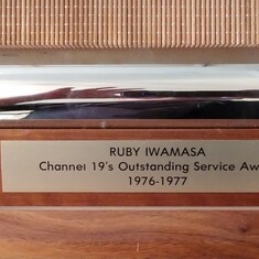Mom's 1976-1977 Orthy Award