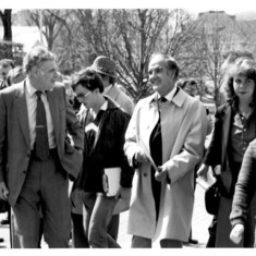 N.U. with George McGovern early '80s