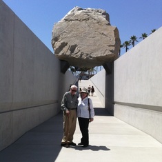 Rudy and Shannon Brown at the MOMA - the art of the big rock
