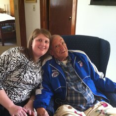 Me with Grandpa a few months before he passed