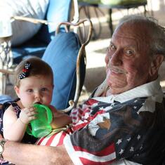 Grandpa Bushmouth with Sam