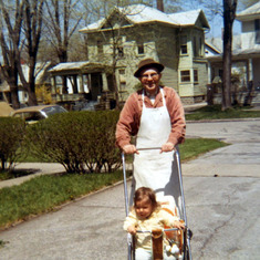 Dove with Russ's Father Great-Grandfather Russell Allen, Bay City Michigan 1971
