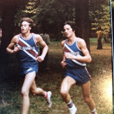 Vince and I leading a race at Lincoln Park 1977