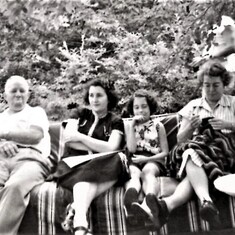Uncle George, Ruth, Susan and Aunt Gladys