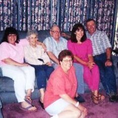 Keller family in Crestwood, KY. at 50th anniversary 1996
