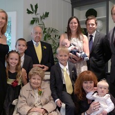 Chuck's family at Daniel wedding