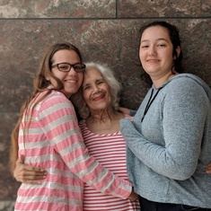 Dalia, Grandma Cuchy and Ally spring of 2018