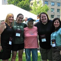 Ruth came to Grace's Fordham University reunion to see Grace's friends, Joanne, Nora and Nancy