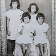Ruth with her sisters and half-sister circa 1946
