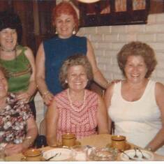 Ruth's beloved aunts and mother. Altita, Rosita, and Nelly seated. Giri and Iris standing.