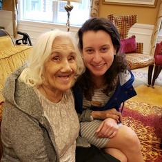 Mom with a lovely staff member of the The Kensington, Sydney, 2019
