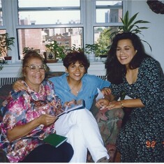 Ruthie and her nieces Donna and Lisa - Adrianne's shower 1992