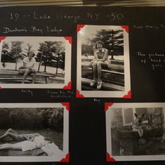 Photos from Aunt Ruth's Photo Album - she worked at Lake George for a summer.  She still had the letters she wrote home to her parents from this adventure!