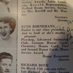 Aunt Ruth's yearbook - she was class President!