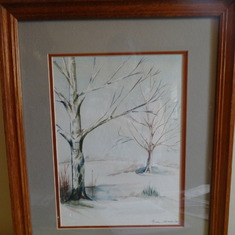 Winter Scene painted by Ruth Dehler