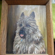 Tara, beloved Pet - painted by Ruth Dehler