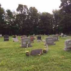 Chestnut Hill Cemetery - peaceful and nestled on sloping wooded area