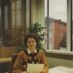 1993 - Cousin Gertrud at work in Bundesbank