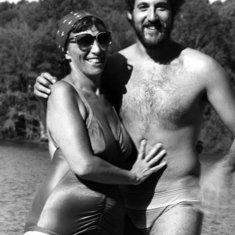 Ruth and David at the lake, June 1981.