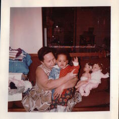 Grandma with granddaughter Debbie