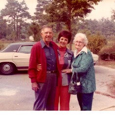 Ruth with brother -in-law Joe Edmonson and wife Gladys.