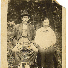 Ruth's Grandpa Isham  (pronounced Eyesom) b. 1860  & Grandma Martha "Pony" Kilgore  b. 1865. They successfully raised 7 children.