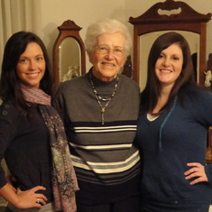 Ruth with two of her granddaughters,