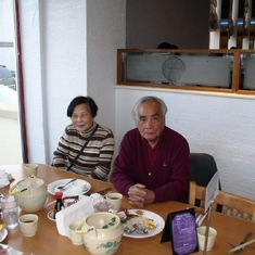 Mom and Dad at East Buffet Restaurant in Long Island. They loved to treat their whole family to dinner whenever they could.