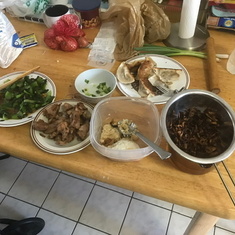 Some of the dishes. 