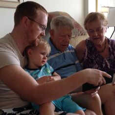Mom, Dad, Jesse and great grandson Liam