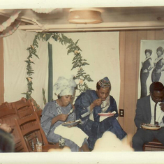 Exclusive wedding reception. April 05, 1969. Picture courtesy of bestman, Prof. Jones Adeniyi