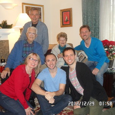 With husband Philip, son Ronald, Daughter in Law Donna,  and Grandsons Adam, Ryan and Derek