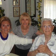 Daughters Donna and Leslie and Husband Philip