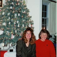 Nancy and Mom, Christmas Eve