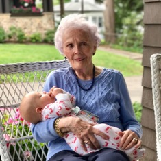 Ruth with her great-grandson, George