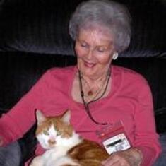 Mom and Ike the Magnifi-Cat