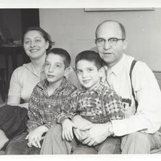 With Harold, Joel & Jonathan (Dec. 1957)
