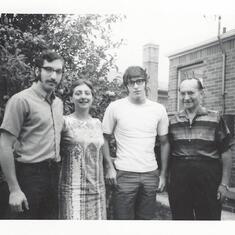 With Joel, Jonathan & Poppa (June, 1970)