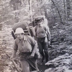 Hiking in the Porcupine Mountains (ca. 1973)