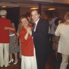 Dancing with Jonathan at Aunt Ida's 95th birthday party (1988)