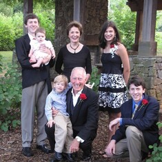 With the grandkids at the 50th Anniversary