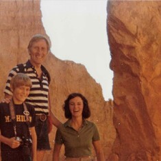 On a Family hike in Bryce Canyon in 1980.