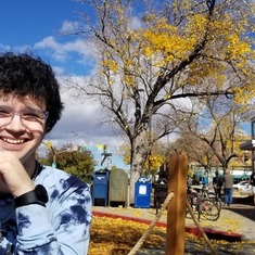 Oct. 24, 2021: He took me out for coffee at Starry Night in Old Town Fort Collins. He had a mocha latte, I had a chai tea. Love that smile!