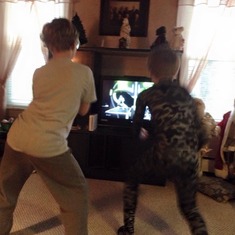 Just Dance on Christmas morning w/ Max - 2014