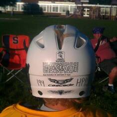 Ryano kept scratching his head his hair stuck out at lacrosse practice!!