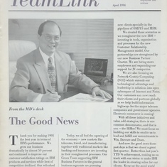 From the IBMP MD’s desk, Team Link, April 1996.