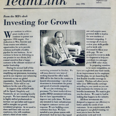 From the IBMP MD’s desk, Team Link, July 1996.