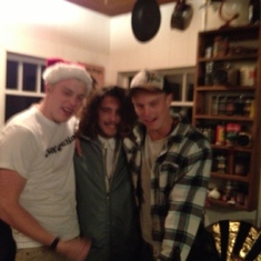 Ryder and Griff with Brooks @ Christmas time